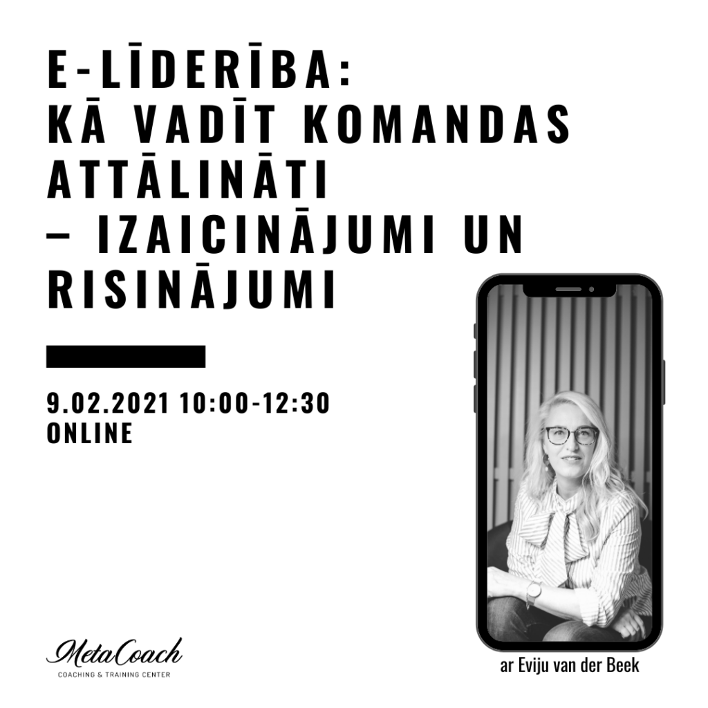 🔔 E-līderība: kā vadīt komandas attālināti šobrīd – izaicinājumi un risinājumi