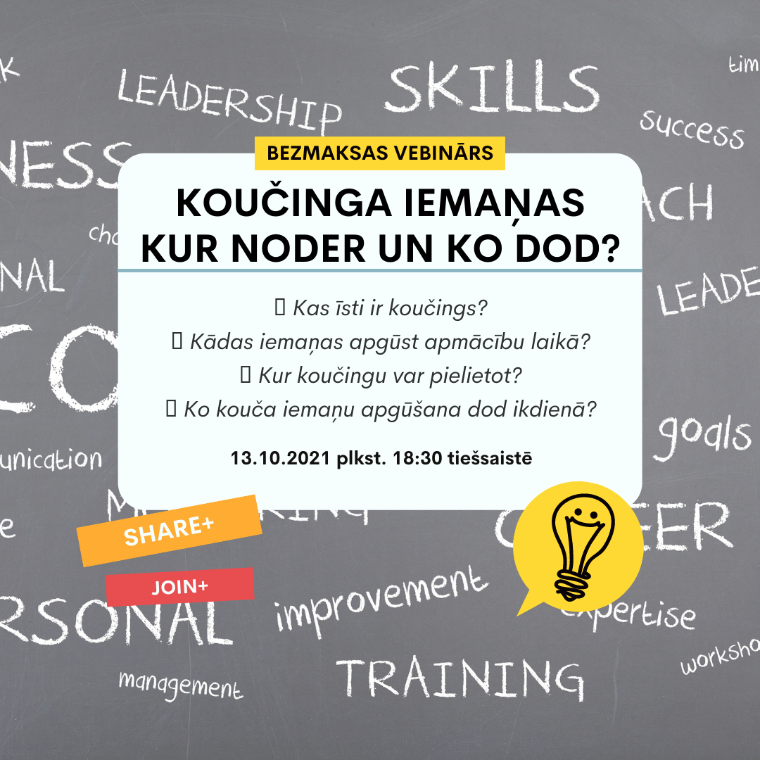 Koučinga iemaņas - kur noder un ko dod?