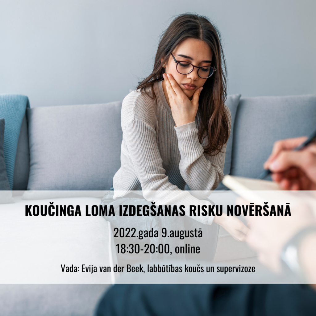 KOUČINGA LOMA IZDEGŠANAS RISKU NOVĒRŠANĀ