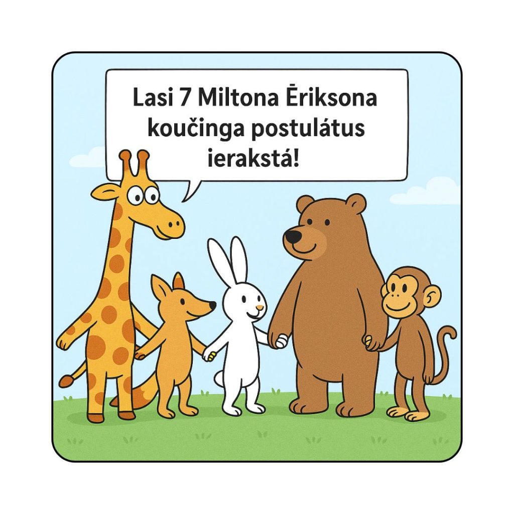 7 Miltona Ēriksona koučinga postulāti